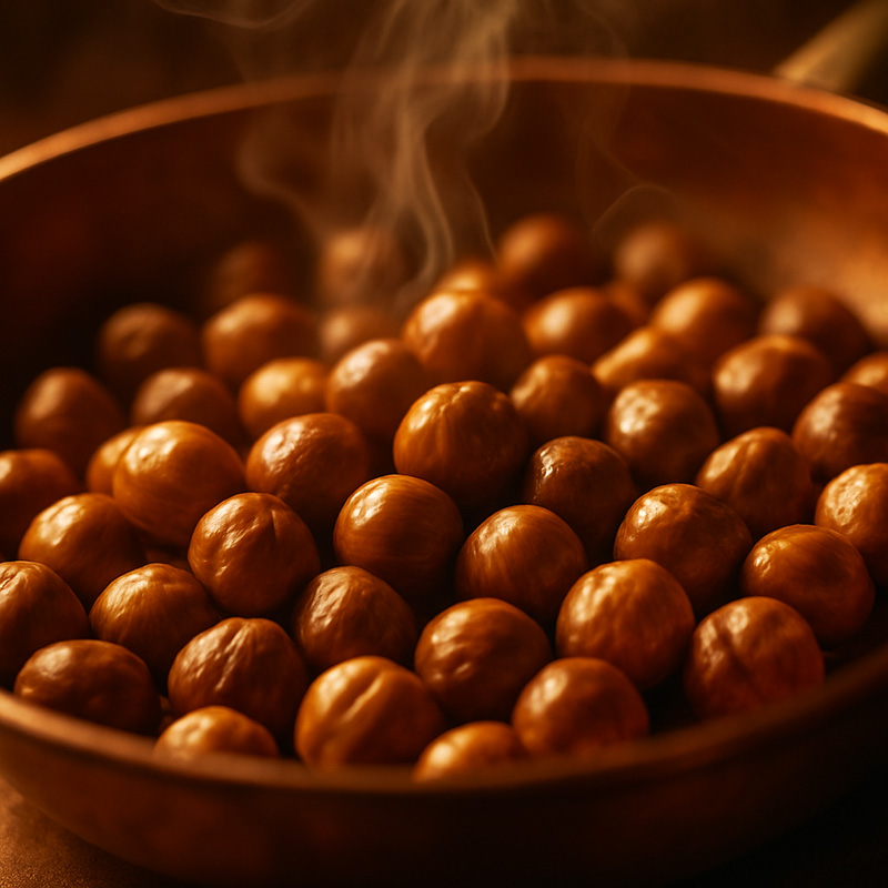 20251013_1026_Roasting Piedmont Hazelnuts_simple_compose_01k7easdj0e8ps2zdd6cxawvm4
