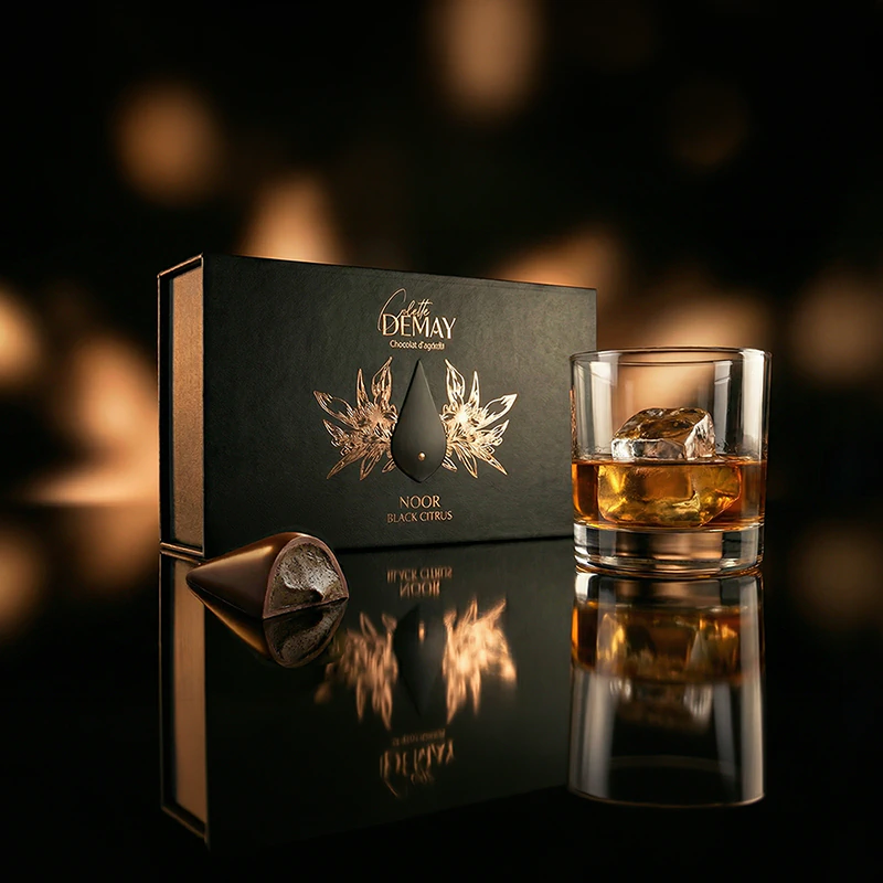 Noor, Truffe au Citron Noir d'Iran — chocolat d'apéritif Colette Demay
