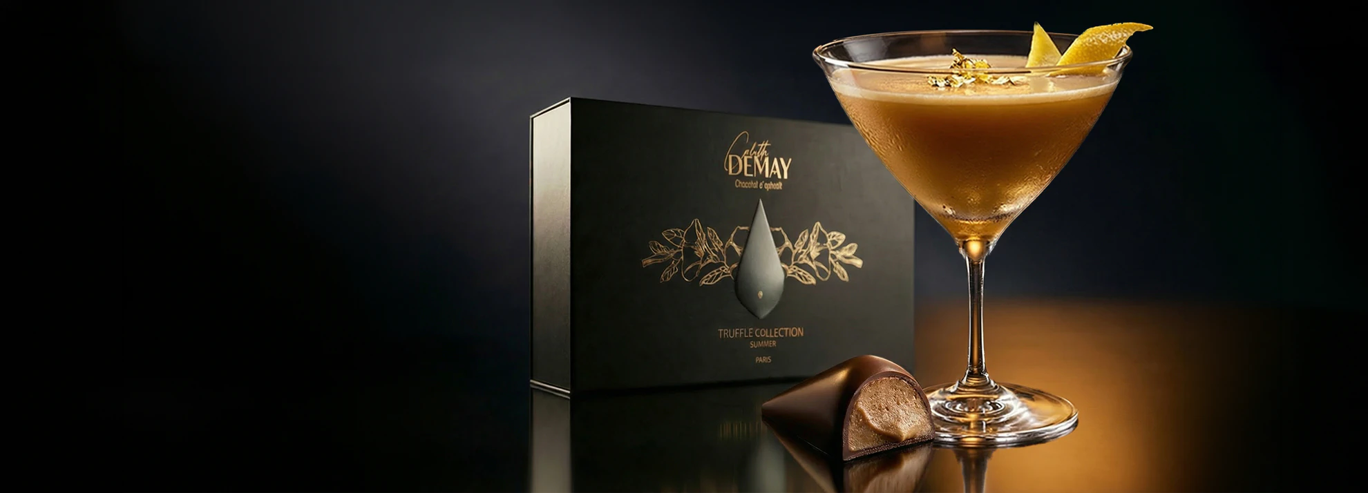 Truffe d'Été — création estivale Colette Demay, chocolat d'apéritif de luxe